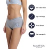 image:imageNautica Womens Cotton Boyshort Underwear Set 5PackMd Heather GreySand DollarSteel BlueXenon BlueNt Watercolor Boats