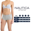 image:imageNautica Womens Cotton Boyshort Underwear Set 5PackMid Heather GreyChintz RoseLight Bleach HeatherNightshadow BlueWhite