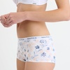image:imageNautica Womens Cotton Boyshort Underwear Set 5PackMid Heather GreyChintz RoseLight Bleach HeatherNightshadow BlueWhite