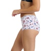 image:imageNautica Womens Cotton Boyshort Underwear Set 5PackNavy SeaStarlit GreyMd Heather GreyDeep PomegranateBrushed Floral