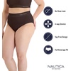 image:imageNautica Womens Seamless Ribbed Knit Brief Underwear Set 5PackDeep MahoganySilver LakeEclipse NavyMd Heather GreyBlack