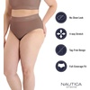 image:imageNautica Womens Seamless Ribbed Knit Brief Underwear Set 5PackMd Heather GreyNight SpellSilver LakeCocoa DustSea Grass