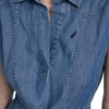 image:imageNautica Womens Sleeveless Shirtdress Belted Chambray DressMedium Azure