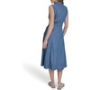 image:imageNautica Womens Sleeveless Shirtdress Belted Chambray DressMedium Azure