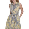 image:imageNautica Womens Sleeveless Shirtdress Belted Floral DressSunshine Bright Whtie