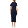 image:imageNautica Womens Solid Midi Short Sleeve Round Neck Ribbed Midi DressNight Sky