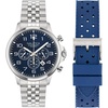 image:imageNautica Mens NCT Blue Ocean Chronograph WatchSilverBlueSilver