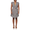 image:imageNautica Womens Mini Length Short Sleeve Foulard Print Popover DressNight Sky Multi
