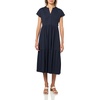 image:imageNautica Womens Short Sleeve Midi Knit Soft DressNight Sky