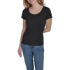 image:imageNautica Womens Short Sleeve Solid Cotton Scoop Neck TShirtBlack