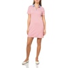image:imageNautica Womens Stripped Collard Short Sleeve VNeck Johnny Collar Polo Knit DressCoralieBright White
