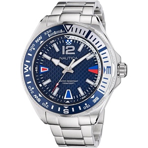 image:imageNautica Mens Clearwater Beach WatchSilverBlueStainless Steel