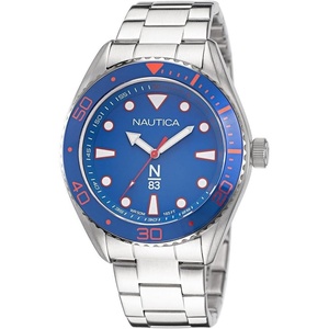 image:imageNautica Mens Finn World WatchSilverBlueSilver