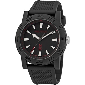 image:imageNautica Mens N83 Everyday WatchBlackBlackBlack