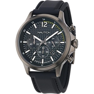 image:imageNautica Mens NCT Blue Ocean Chronograph WatchBlackBlackGray