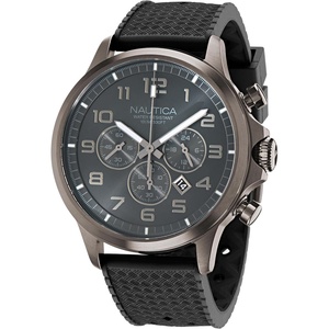 image:imageNautica Mens NCT Blue Ocean Chronograph WatchBlackBlackGunmetal