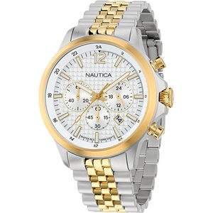 image:imageNautica Mens NCT Blue Ocean Chronograph WatchGoldSilverWhiteGoldSilver