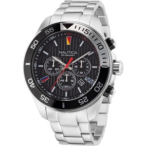 image:imageNautica One Mens WatchSilverBlackSilver