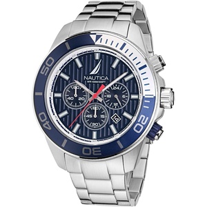 image:imageNautica One Mens WatchSilverWhiteSilver