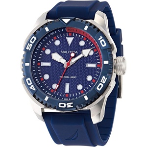 image:imageNautica Sporty Mens WatchBlackBlueSilver