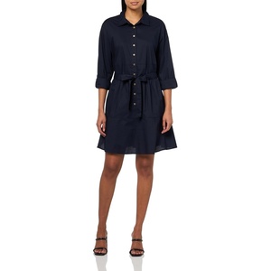 image:imageNautica Womens Long Sleeve Collared Button Shirt DressNight Sky