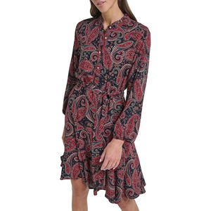 image:imageNautica Womens Long Sleeve Collared Button Shirt DressNight Sky Multi