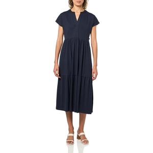 image:imageNautica Womens Short Sleeve Midi Knit Soft DressNight Sky