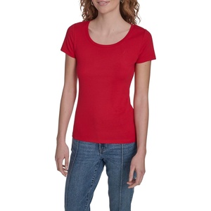 image:imageNautica Womens Short Sleeve Solid Cotton Scoop Neck TShirtEnglish Rose