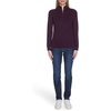 image:imageNautica Womens 14 Zip Mockneck Cable SweaterAubergine