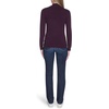 image:imageNautica Womens 14 Zip Mockneck Cable SweaterAubergine