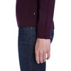 image:imageNautica Womens 14 Zip Mockneck Cable SweaterAubergine