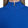 image:imageNautica Womens 14 Zip Mockneck Cable SweaterCerulean
