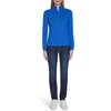 image:imageNautica Womens 14 Zip Mockneck Cable SweaterCerulean