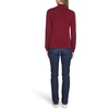 image:imageNautica Womens 14 Zip Mockneck Cable SweaterDeep Rouge