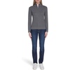 image:imageNautica Womens 14 Zip Mockneck Cable SweaterFog Heather