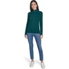 image:imageNautica Womens 14 Zip Mockneck Cable SweaterForest