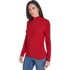 image:imageNautica Womens 14 Zip Mockneck Cable SweaterHaute Red