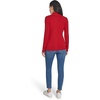 image:imageNautica Womens 14 Zip Mockneck Cable SweaterHaute Red