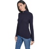 image:imageNautica Womens 14 Zip Mockneck Cable SweaterNight Sky