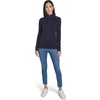 image:imageNautica Womens 14 Zip Mockneck Cable SweaterNight Sky