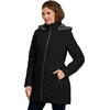 image:imageNautica Womens 34 Length Stretch Puffer JacketBlack
