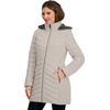 image:imageNautica Womens 34 Length Stretch Puffer JacketLimestone
