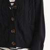 image:imageNautica Womens Button Long Sleeve Cardigan Cable VNeck SweaterNight Sky Multi