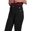 image:imageNautica Womens Button Pocket Wide Leg Sailor JeansBlack