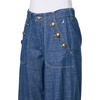 image:imageNautica Womens Button Pocket Wide Leg Sailor JeansIndigo Wash
