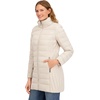 image:imageNautica Womens Chevron Stretch Puffer JacketLimestone