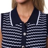 image:imageNautica Womens Crew Neck Solid Short Sleeve Sweater Night SkyBright White Small