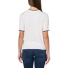 image:imageNautica Womens Crew Neck Solid Short Sleeve SweaterBright WhiteNight Sky