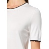 image:imageNautica Womens Crew Neck Solid Short Sleeve SweaterBright WhiteNight Sky