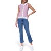 image:imageNautica Womens Crew Neck Solid Short Sleeve SweaterBright WhiteScarlet